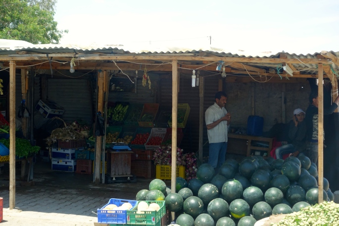 Melons for sale in Tunisia