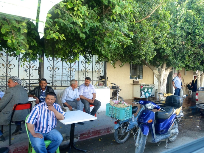 Men on street in Tunisia