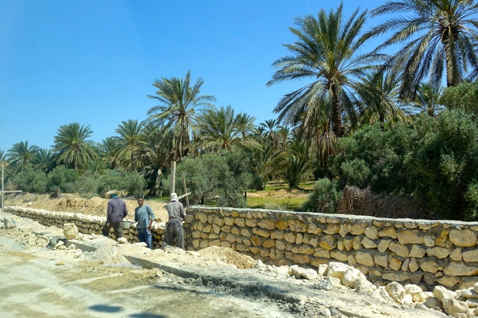Men working on road in Tunisia