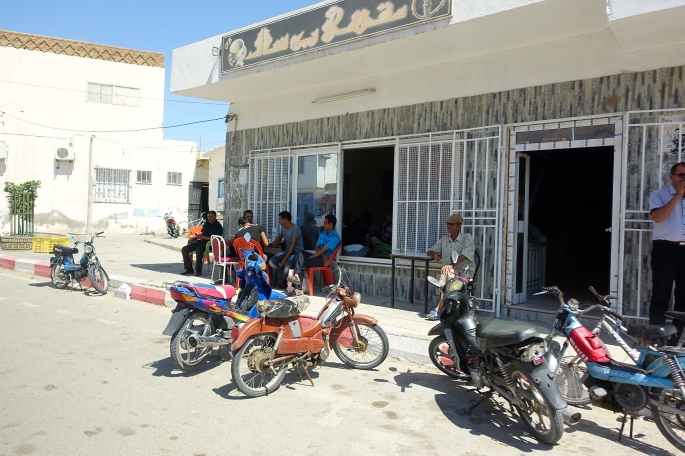 Motorcycles everywhere in Tunisia